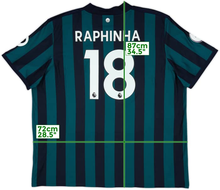 2020-21 Leeds United Away Shirt Raphinha #18 - 7/10 - (3XL)
