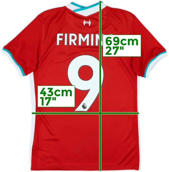 2020-21 Liverpool Home Shirt Firmino #9 - 7/10 - (S)