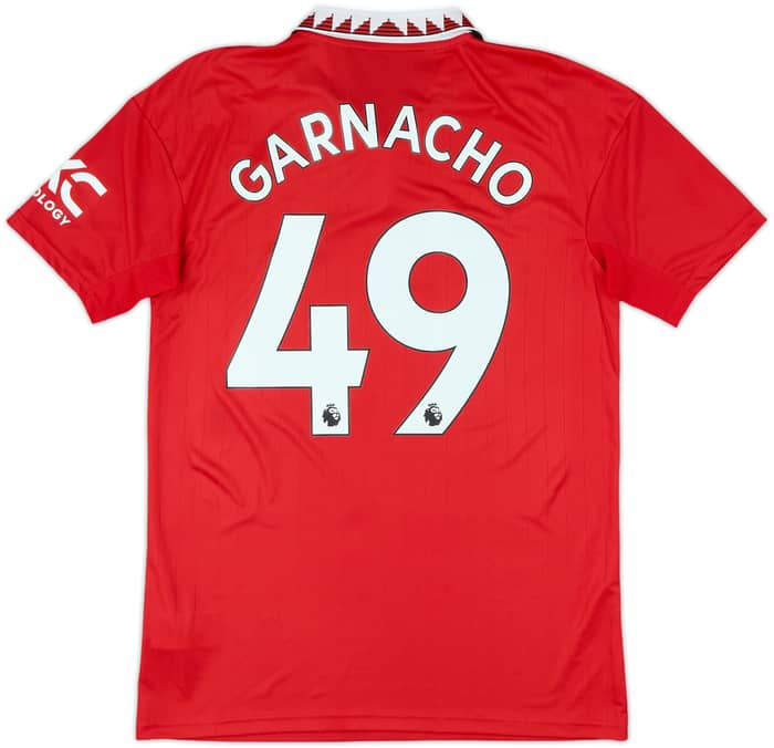 2022-23 Manchester United Home Shirt Garnacho #49 - 8/10 - (S)