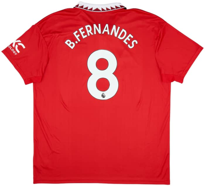 2022-23 Manchester United Home Shirt B.Fernandes #8 - 10/10 - (XXL)