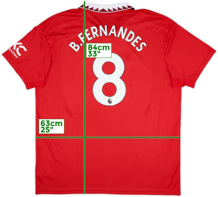 2022-23 Manchester United Home Shirt B.Fernandes #8 - 10/10 - (XXL)