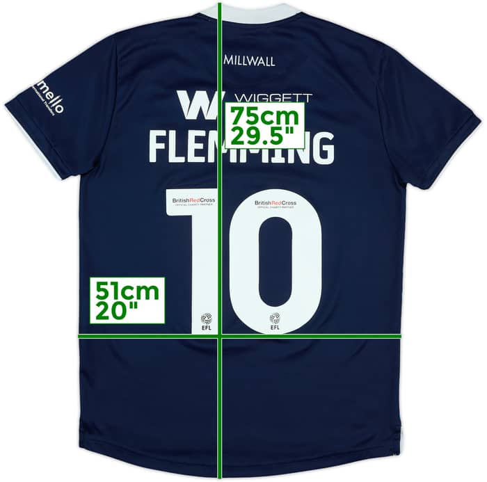 2023-24 Millwall Home Shirt Flemming #10 - 7/10 - (S)