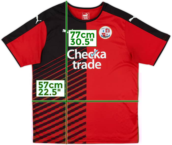 2015-16 Crawley Town Home Shirt - 5/10 - (XL)
