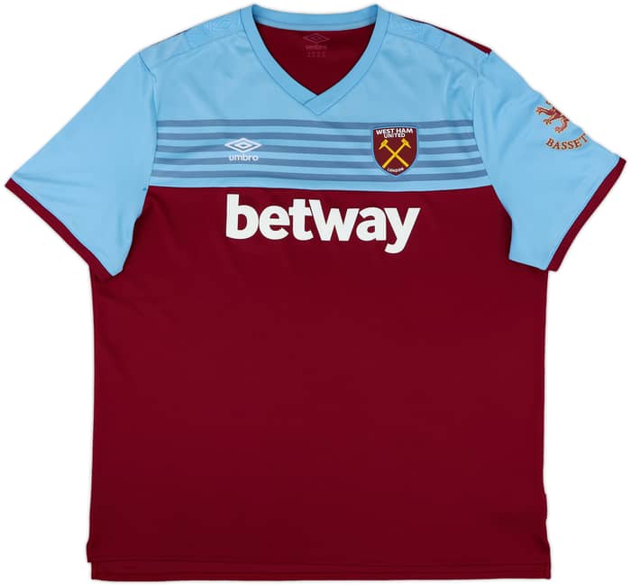 2019-20 West Ham Home Shirt Noble #16 - 8/10 - (4XL)