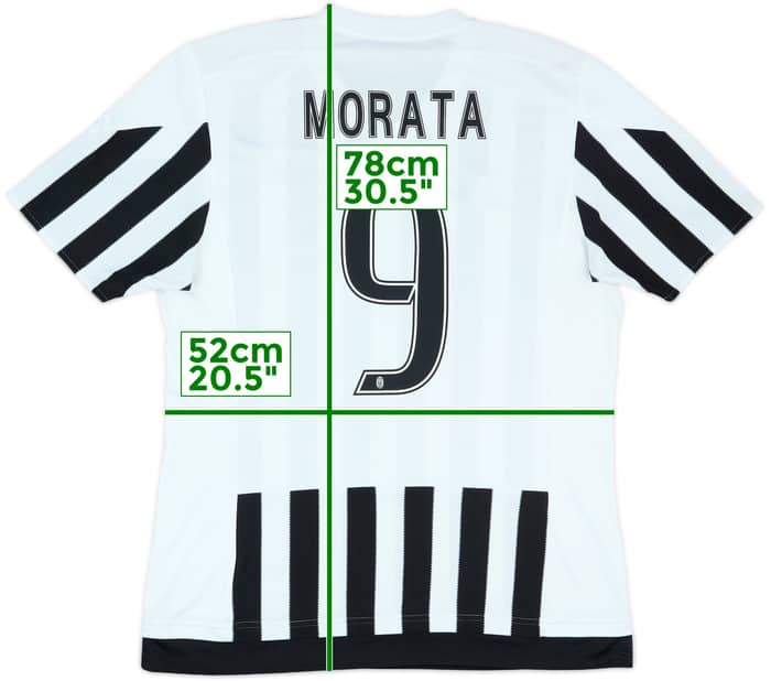 2015-16 Juventus Home Shirt Morata #9 - 10/10 - (L)