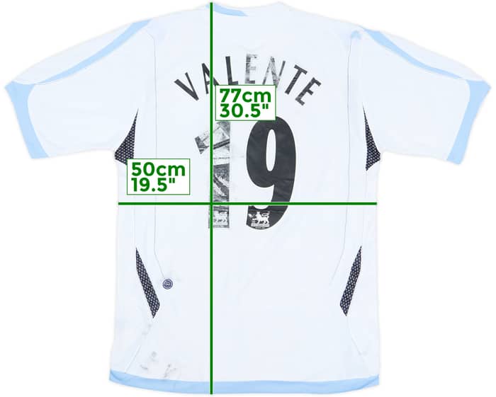 2006-07 Everton Away Shirt Valente #19 - 4/10 - (M)