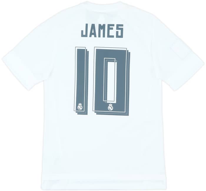 2015-16 Real Madrid Home Shirt James #10 (S)