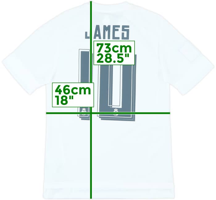 2015-16 Real Madrid Home Shirt James #10 (S)
