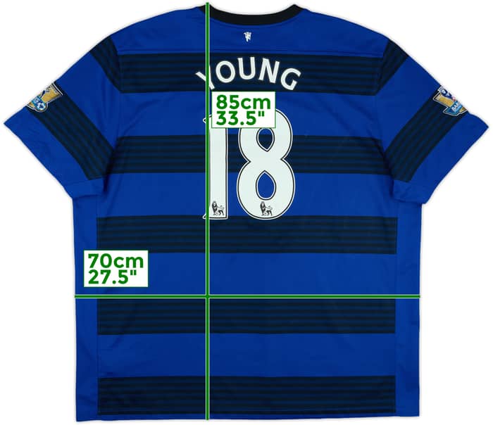 2011-13 Manchester United Away Shirt Young #18 - 6/10 - (3XL)