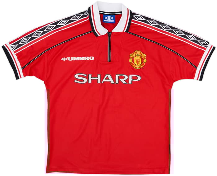 1998-00 Manchester United Home Shirt Irwin #3 - 8/10 - (L)