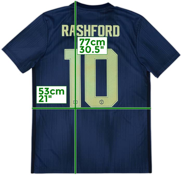 2018-19 Manchester United Third Shirt Rashford #10 - 10/10 - (M)