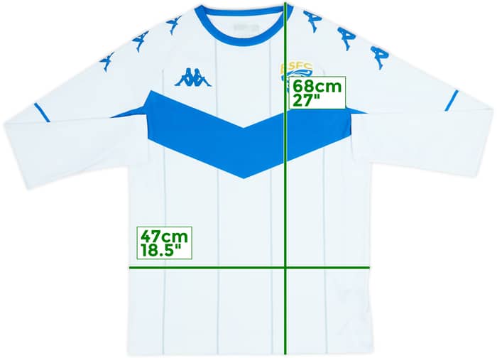 2020-21 Brescia Away L/S Shirt - 10/10 - (S)