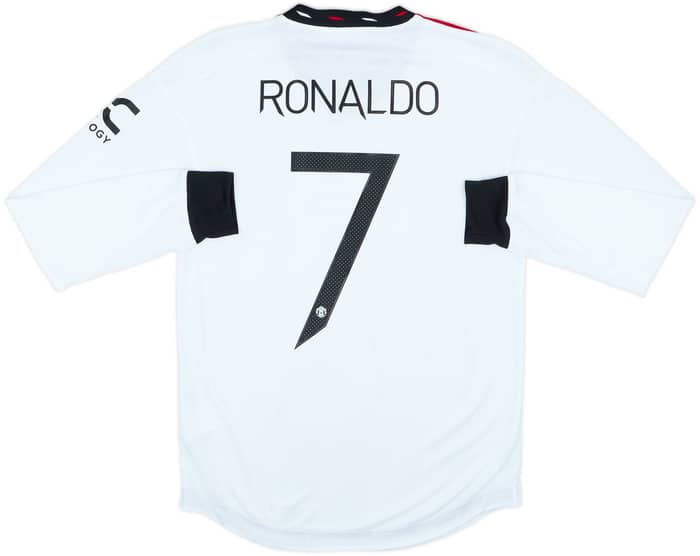 2022-23 Manchester United Player Issue Away L/S Shirt Ronaldo #7 - 6/10 - (S)