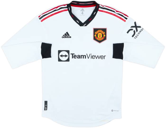 2022-23 Manchester United Player Issue Away L/S Shirt Ronaldo #7 - 6/10 - (S)