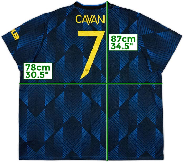 2021-22 Manchester United Third Shirt Cavani #7 - 6/10 - (4XL)