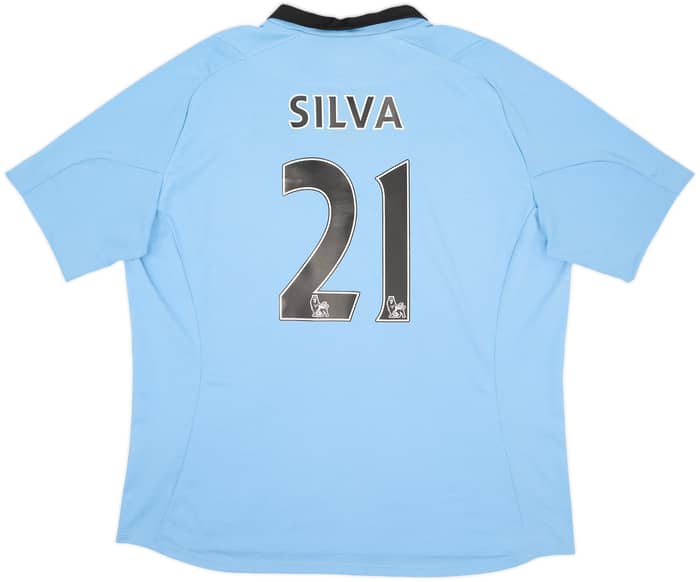 2012-13 Manchester City Home Shirt Silva #21 - 6/10 - (XXL)