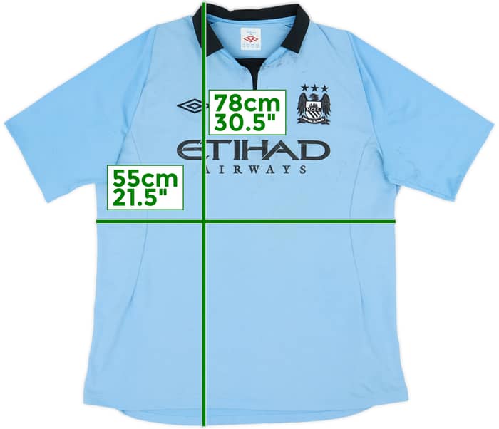 2012-13 Manchester City Home Shirt - 4/10 - (XL)