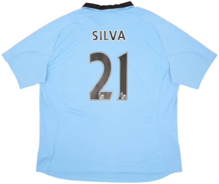 2012-13 Manchester City Home Shirt Silva #21 - 6/10 - (3XL)