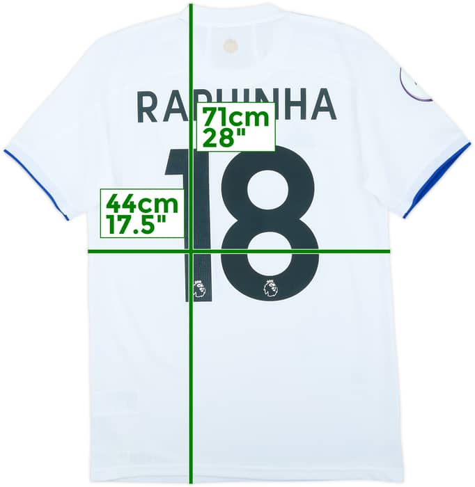 2020-21 Leeds United Home Shirt Raphinha #18 - 8/10 - (XS)