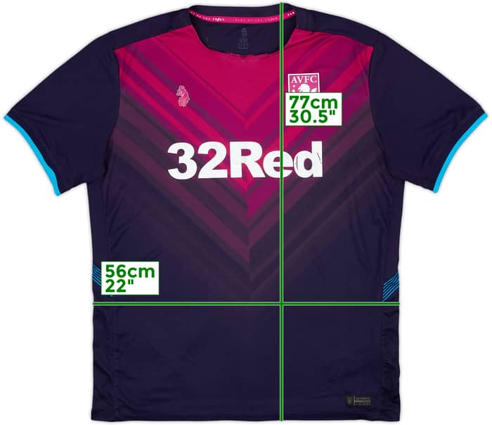 2018-19 Aston Villa Third Shirt - 4/10 - (XL)
