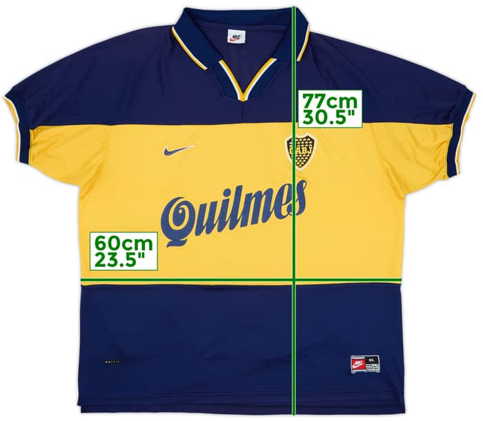 1998-00 Boca Juniors Home Shirt #10 - 6/10 - (XL)
