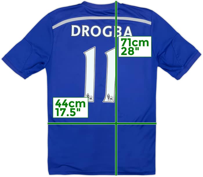 2014-15 Chelsea Home Shirt Drogba #11 - 5/10 - (S)