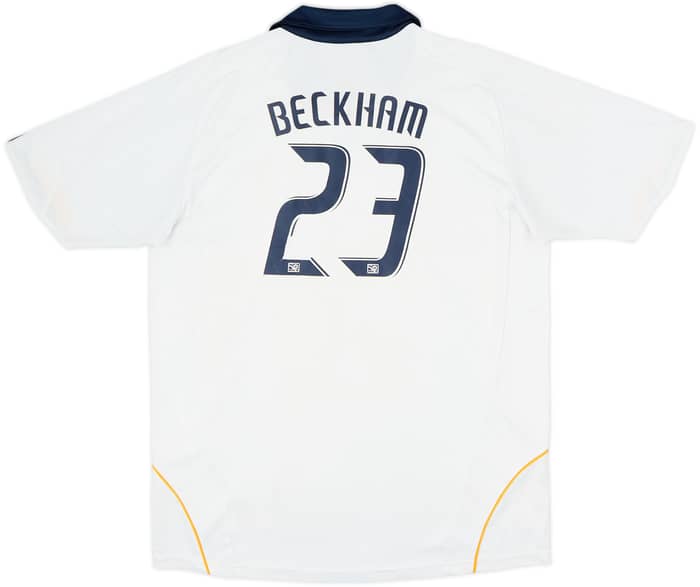 2008-09 LA Galaxy Home Shirt Beckham #23 - 6/10 - (XL.Boys)
