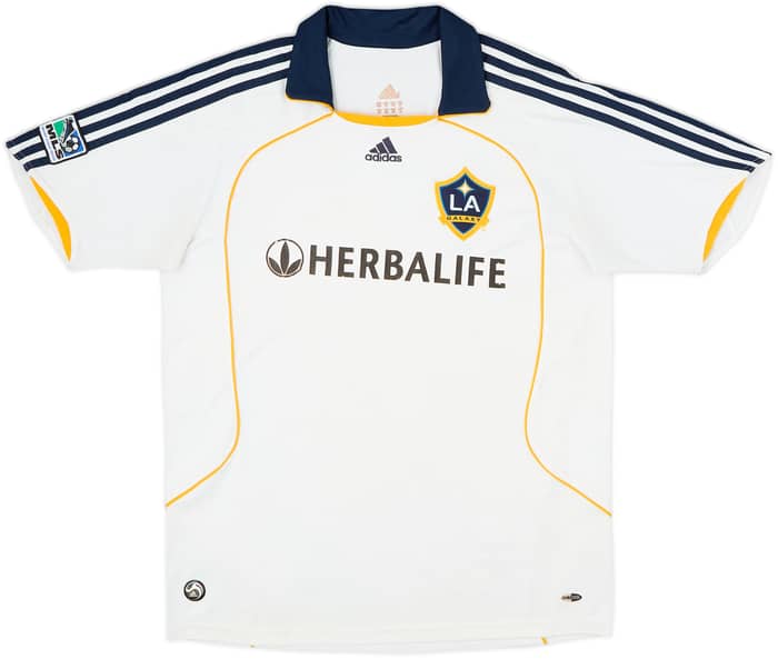 2008-09 LA Galaxy Home Shirt Beckham #23 - 6/10 - (XL.Boys)