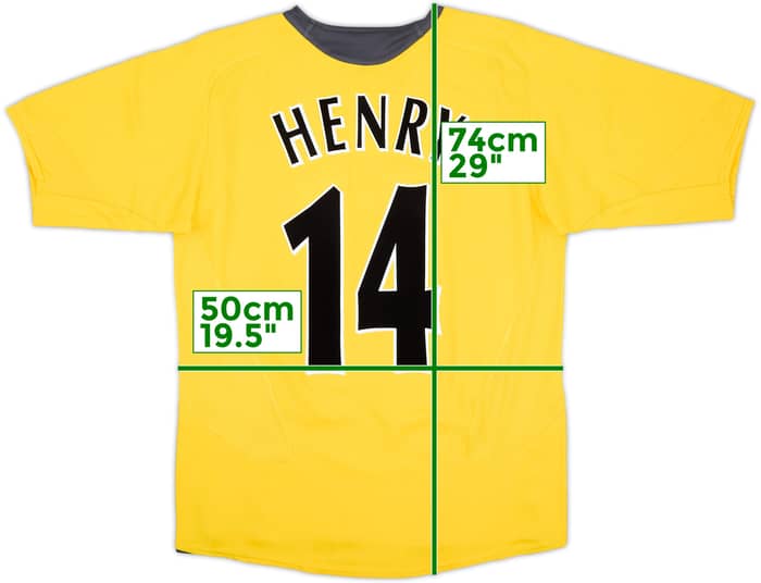 2005-06 Arsenal Away Shirt Henry #14 - 6/10 - (M)