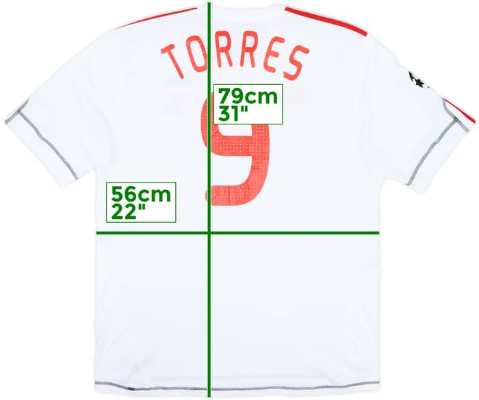 Camiseta de la tercera equipación del Liverpool 2009-10 Torres #9 - 5/10 - (XL)