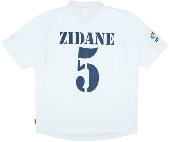 2002-03 Real Madrid Centenary Home Shirt Zidane #5 - 6/10 - (L)