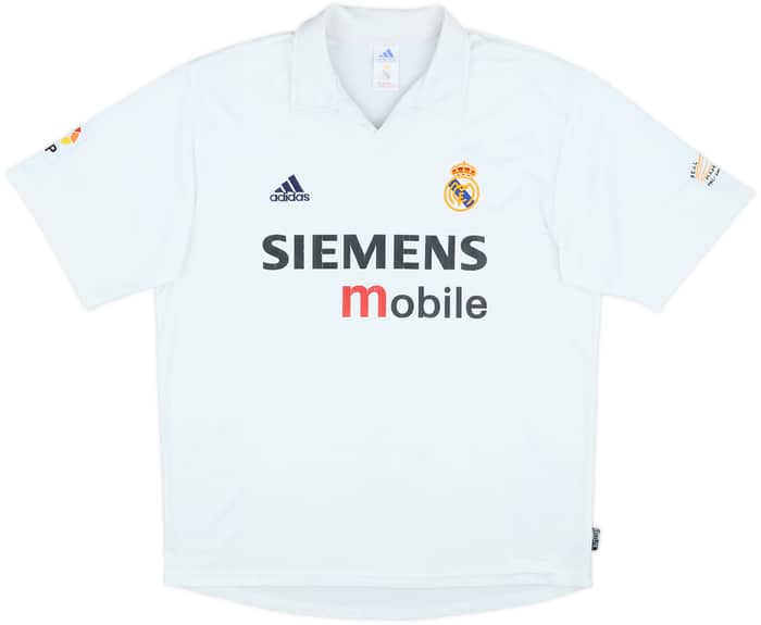 2002-03 Real Madrid Centenary Home Shirt Zidane #5 - 6/10 - (L)