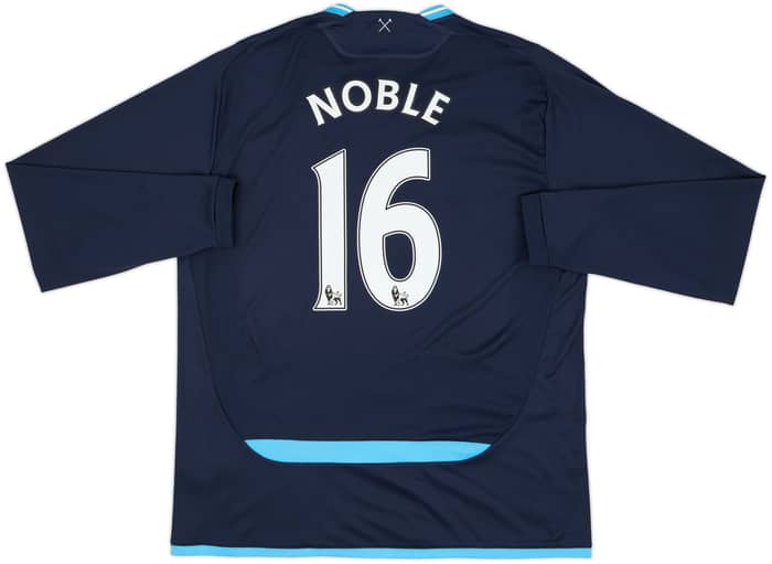 2009-10 West Ham Away L/S Shirt Noble #16 - 9/10 - (XL)
