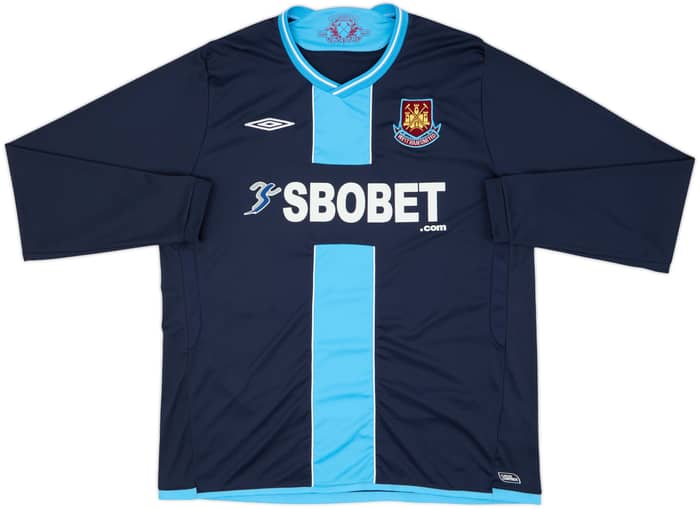 2009-10 West Ham Away L/S Shirt Noble #16 - 9/10 - (XL)