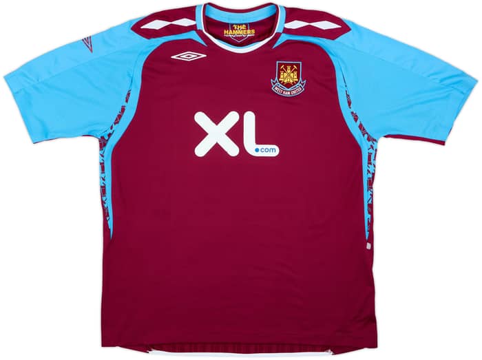 2007-08 West Ham Home Shirt Noble #16 - 6/10 - (XL)