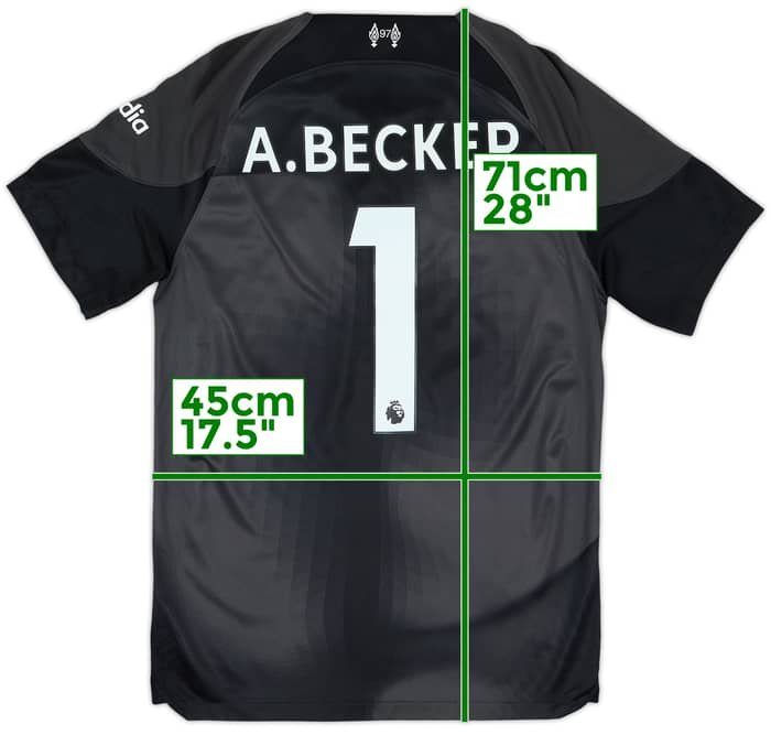 2022-23 Liverpool GK Shirt A.Becker #1 - 6/10 - (S)
