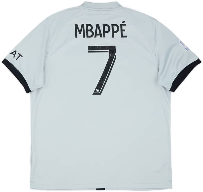 2022-23 Paris Saint-Germain Away Shirt Mbappe #7 - 8/10 - (XL)
