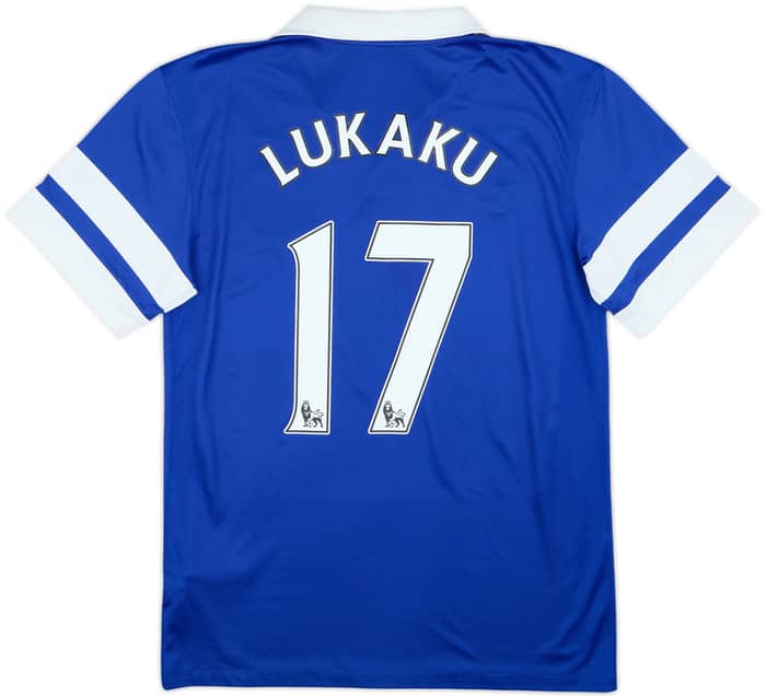2013-14 Everton Home Shirt Lukaku #17 - 8/10 - (S)