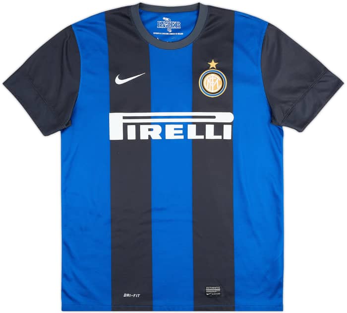 2012-13 Inter Milan Home Shirt J. Zanetti #4 - 7/10 - (L)