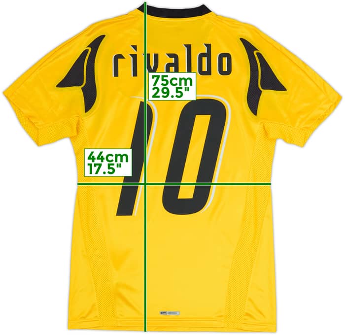 2007-08 AEK Atenas Camiseta Local Rivaldo #10 - 8/10 - (S)