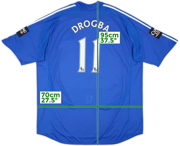 Camiseta de local del Chelsea 2006-08 Drogba #11 - 8/10 - (4XL)