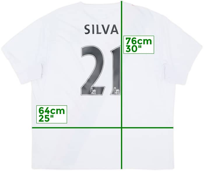 2009-11 Manchester City Third Shirt Silva #21 - 6/10 - (3XL)