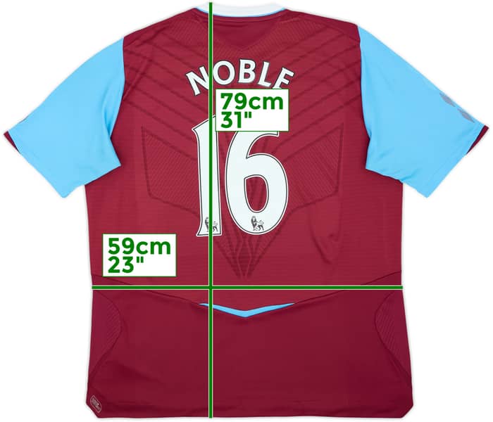 2007-08 West Ham Home Shirt Noble #16 - 6/10 - (M)
