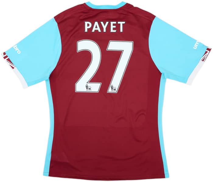 2016-17 West Ham Home Shirt Payet #27 - 6/10 - (Women's XL)