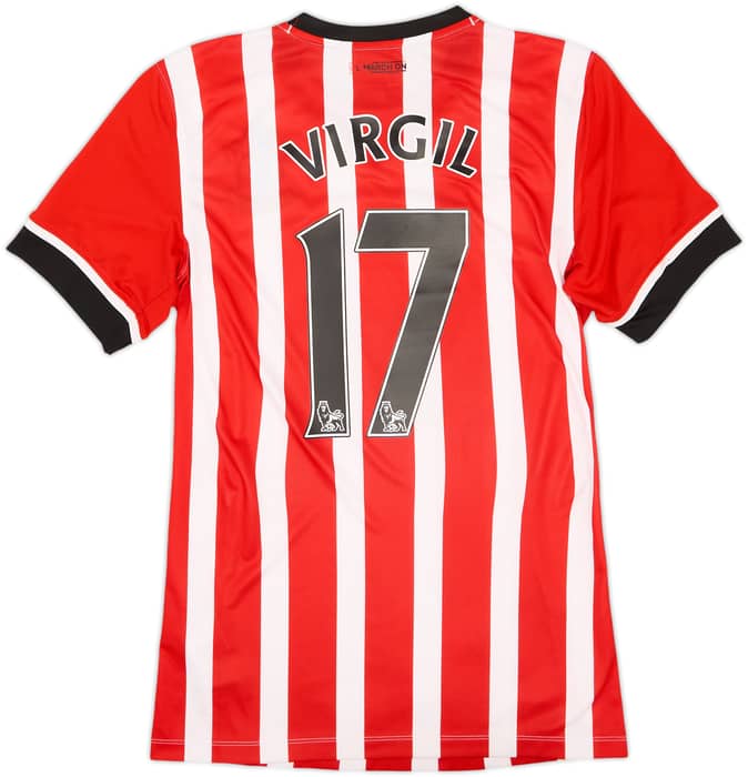 2016-17 Southampton Home Shirt Virgil #17 - 6/10 - (S)
