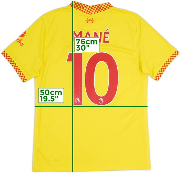 2021-22 Liverpool Third Shirt Mane #10 - 7/10 - (M)