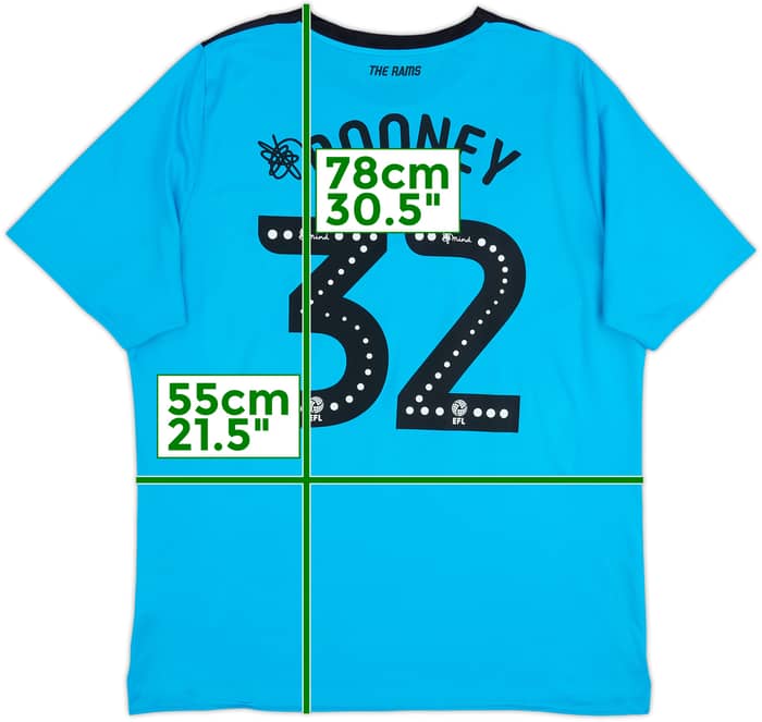 2019-20 Derby County Away Shirt Rooney #32 - 8/10 - (XL)