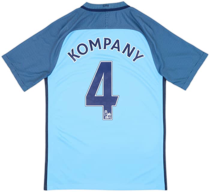2016-17 Manchester City Home Shirt Kompany #4 - 8/10 - (S)