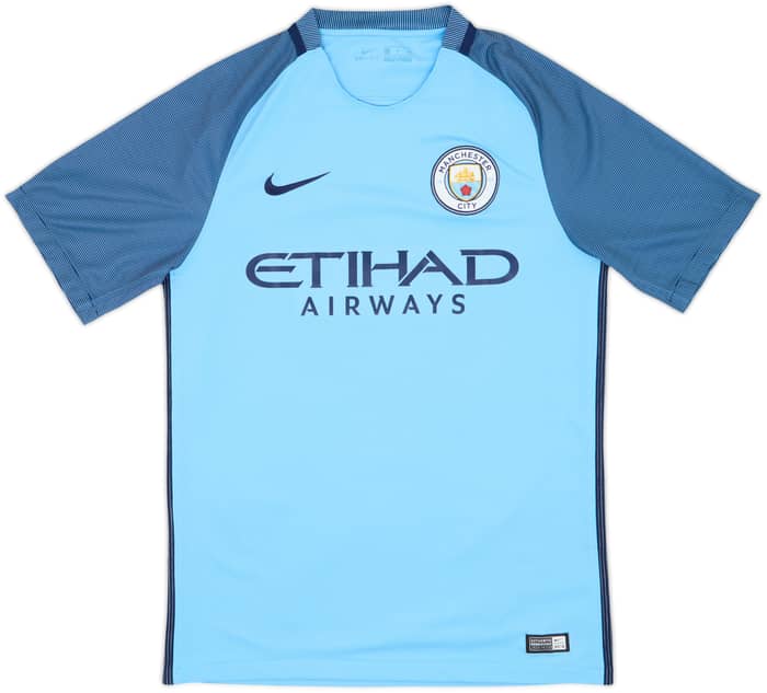 2016-17 Manchester City Home Shirt Kompany #4 - 8/10 - (S)