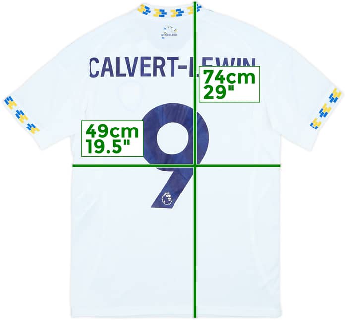 2025-26 Leeds Home Shirt Calvert-Lewin #9 (M)